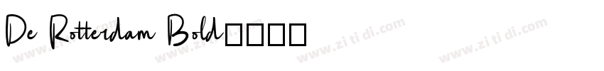 De Rotterdam Bold字体转换